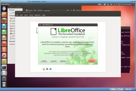 My first self-compiled LibreOffice